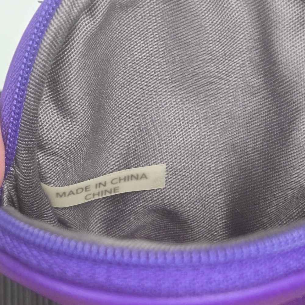 Coach Purple Round Coin Purse Pouch‎ Zippered Pouch Organizer - Picture 10 of 10
